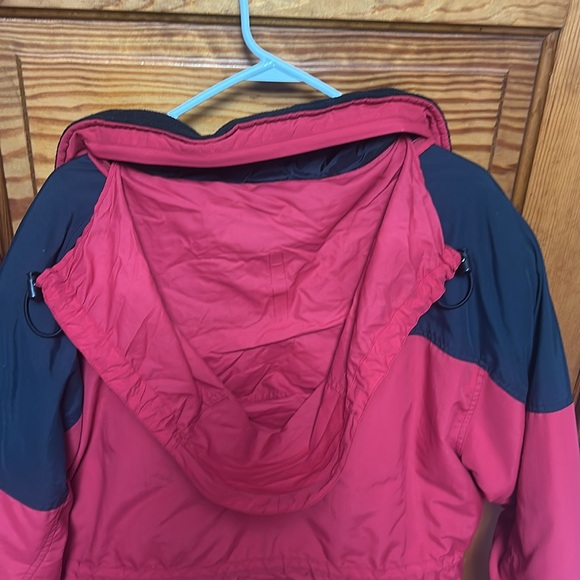Lands End Winter Coat Red and Black - Picture 9 of 15